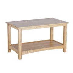 Oseasons Solid Oak Coffee Table in Light Oak 80cm x 45cm x 45cm