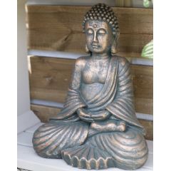 La Hacienda Seated Buddha Garden Ornament - Large