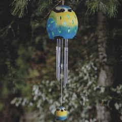 Smart Garden Solar Blue Tit Wind Chime
