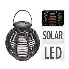 Greenfingers Rattan Solar Lantern - 23cm Height