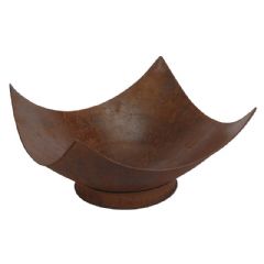 Terra Rust Effect Fire Bowl - 58cm Diameter