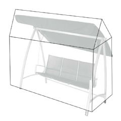 Greenfingers Swing Seat Cover - Charcoal W225 x D145 x H175cm