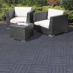 Greenfingers Cosmopolitan Recycled Rubber Deck Tile - 6 Pack