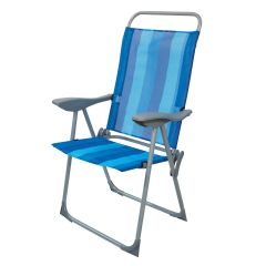 Greenfingers Blue Stripe Folding Armchair