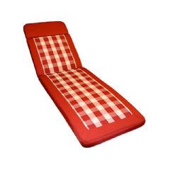 Santos Sun Lounger Cushion - Red - W145 x D60cm