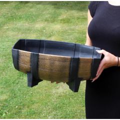 Kingfisher Plastic Oak Effect Planter