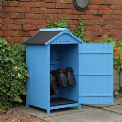 Kingfisher Blue Wooden Boot Store - W2ft x D2ft