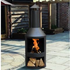 Kingfisher Log Burner with Log Store