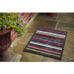 Hug Rug Indoor Doormat - Multi Stripe - 65cm x 85cm