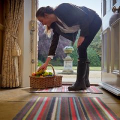 Hug Rug Indoor Runner - Multi Stripe - 65cm x 150cm