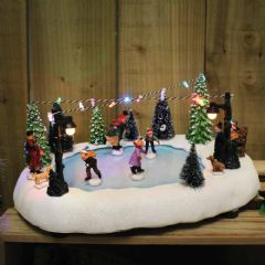 Kingfisher Ice Skating Village Scene