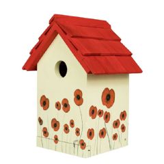 Gardman Wooden Poppy Bird House