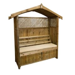 Zest 4 Leisure Hampshire Arbour Seat Pad - Stone - W150cm x D37cm - Cushion Only
