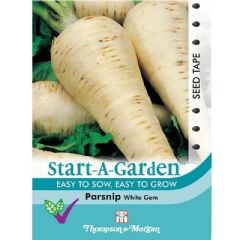 Thompson and Morgan Parsnip White Gem Seed Tape - 113 Seeds