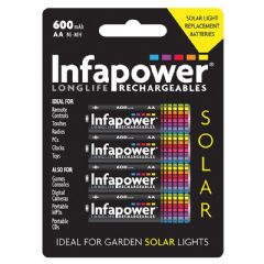 Infapower Solar Light Rechargeable Batteries - AA