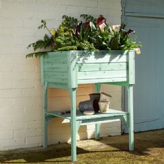 Brundle Raised Planter - Green - W63cm x D63cm x H91cm