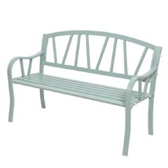 Ellister Odense 2 Seater Outdoor Bench - Light Green