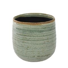 Ivyline Como Round Planter - Mint