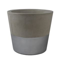 Ivyline Cement Pot - Silver - 8.5cm