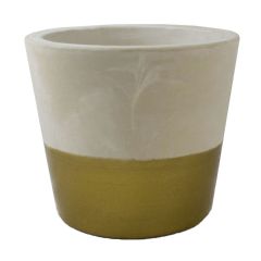 Ivyline Cement Pot - Gold - 8.5cm