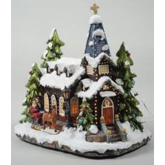 Kaemingk LED Fibre Optic Xmas Church