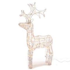 Kaemingk Outdoor LED Acrylic Deer - White