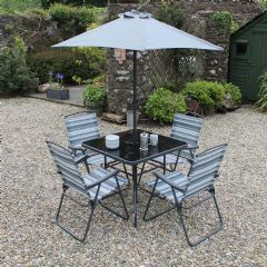 Ellister Abbey 4 Seater Dining Set - Grey