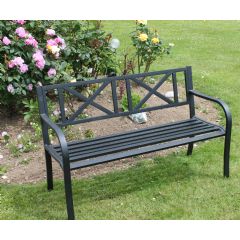 Ellister Erin 2 Seater Steel Bench