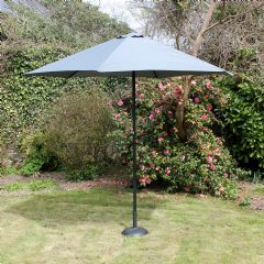 Ellister Steel Parasol With Crank - 2.7m -Grey