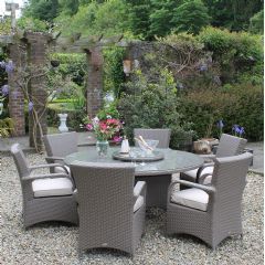 Ellister Casino 6 Seater Rattan Dining Set
