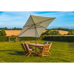 Kingfisher Rectangular Parasol - Cream - 2m x 3m