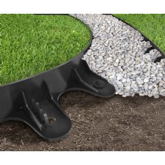 Recycled Rubber EZ Border Landscape Edge - Black - H5cm