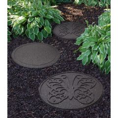 Greenfingers Recycled Rubber Butterfly Stepping Stone