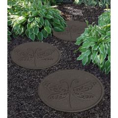 Greenfingers Recycled Rubber Dragonfly Stepping Stone