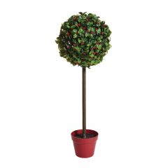 Gardman Artificial Holly Topiary Ball Tree