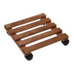 Greenfingers Wooden Plant Trolly - W30cm
