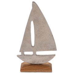 Ellister Boat Ornament - Silver -H22cm