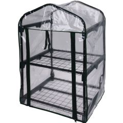 Greenfingers 2 Tier Mini Greenhouse - W1.6ft x D1.4ft