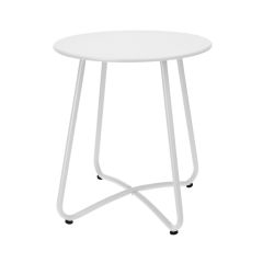Ellister White Side Table - H45cm