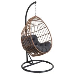 Ellister Rattan Hanging Chair - Brown