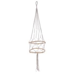 Ellister Macrame Hanging Pot Holder - Cream