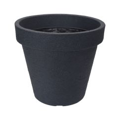 Greenfingers Stone Effect Planter - Anthracite - H35cm