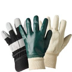 Briers Rigger, PVC Coated & Cotton Drill Gloves - 3 pack - L