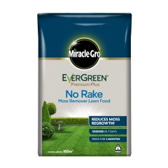 Miracle-Gro Evergreen Premium Plus No Rake Moss Remover Lawn Food - 100m2