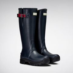 Hunter Balmoral Adjustable Boots - Womens - Navy/Peppercorn - Size 4