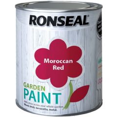 Ronseal Garden Paint 750ml - Moroccan Red