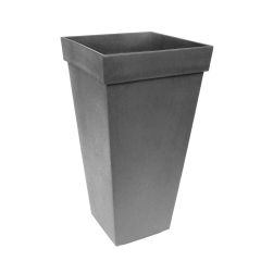 Tierra Verde Symphony Square Pewter Planter - 71cm