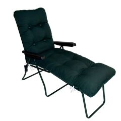 Greenfingers Classic Green Sun Lounger