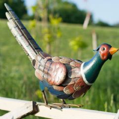 La Hacienda Crouched Pheasant Garden Ornament