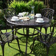 Ellister Regency 105cm Dining Table - Bronze